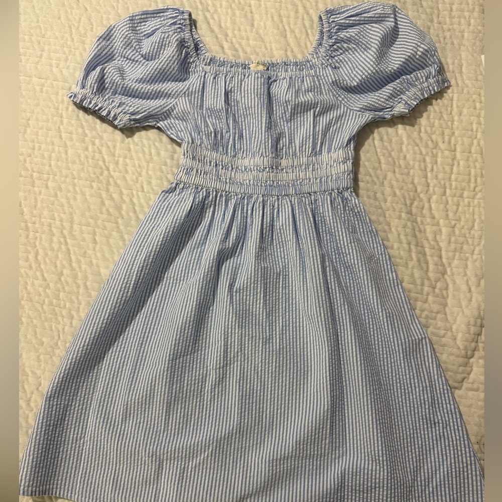 Crewcuts Blue & White striped dress for Girls